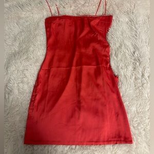 Oh Polly Hot pink side cutout dress